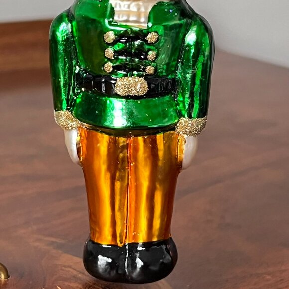 Vtg. Merck Old World Christmas Nutcracker Ornament Inge-Glas Germany w/Box Green - Picture 7 of 16